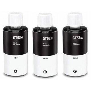                       Realink Ink GT 53XL BK Compatible For Gt5810 Gt5811 Gt5820 Gt5821 Pack Of 3 Black Ink Bottle ()                                              