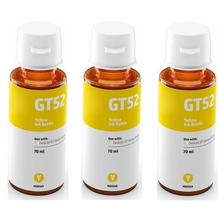                       Realink Ink GT51 GT52 Y Ink Bottle Compatible for Gt5810 Gt5811 Gt5820 Gt5821 Pack Of 3 Yellow Ink Bottle ()                                              