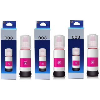                       Realink Cartridge Ink 003 Ink Bottle Compatible Printer For L3100 L3101 L3110 L3150 Pack Of 3 Magenta Ink Cartridge ()                                              