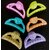 D Shape Hair Clutcher for Women  Girls, Multi Color Pack of 6