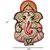 Lavancha Ganesha Wall Hanging - Handmade Lord Ganesha Idol - Best Decor Gift for Living Room, Pooja Room, Housewarming