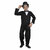 Kaku Fancy Dresses Comic Character Charlie Chaplin Costume -Black  White For Boys