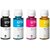 Realink GT51 GT52 Multi color Ink Black + Tri Color Combo Pack Ink Bottle ()