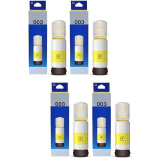                       Realink Ink 003 Ink Bottle Compatible Printer For L3100 L3101 L3110 3150 Pack Of 4 Yellow Ink Bottle ()                                              