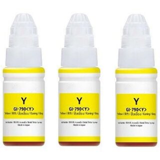                       Realink Ink GI-790 Ink Compatible For G1010 G2000 G2002 G2010 2012 Pack of 3 Yellow Ink Bottle ()                                              