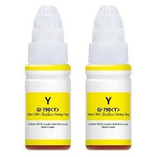                       Realink Ink GI 790 Ink Compatible For G1010 G2000 G2002 G2010 G2012 Pack of 2 Yellow Ink Bottle ()                                              