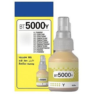                       Realink BT5000Y Ink Compatible Printer For DCP-T300, T500W, T700W MFC-T800W Single Yellow Ink Bottle ()                                              