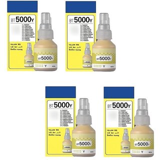                      Realink Ink BT5000 Ink Compatible For DCP-T300 T500W T700W MFC-T800W Pack Of 4 Yellow Ink Bottle ()                                              