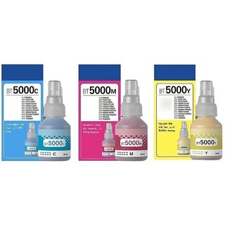                       Realink Ink BT5000 Cyan/Yellow/Magenta Ink Compatible For DCP-T300 T700W MFC-T800W Tri-Color Ink Bottle ()                                              