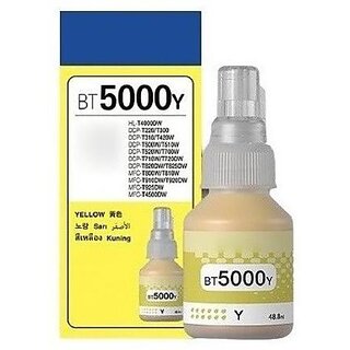                       Realink Ink BT5000Y Compatible Printer For DCP-T300, T500W, T700W MFC-T800W Single Yellow Ink Bottle ()                                              