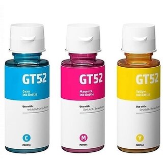                       Realink Ink Cartridge GT52 Cyan Magenta Yellow Ink Bottle Compatible Gt5810 gt5811 5821 Tri-Color Ink Bottle ()                                              