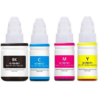                       Realink Ink Compatible GI790 Multicolor Black + Tri Color Combo Pack Ink Bottle ()                                              