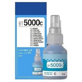                       Realink Ink BT5000c Ink Bottle Compatible Printer For T300 500W 700W MFC-T800W Single Cyan Ink Bottle ()                                              