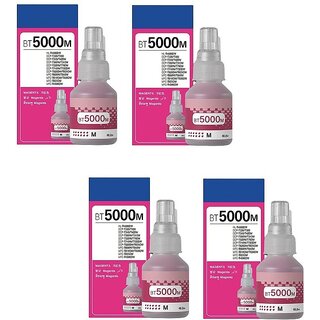                       Realink BT5000M Ink Bottle Compatible For DCP-T300 T500W T700W MFC-T800W Pack of 4 Magenta Ink Bottle ()                                              