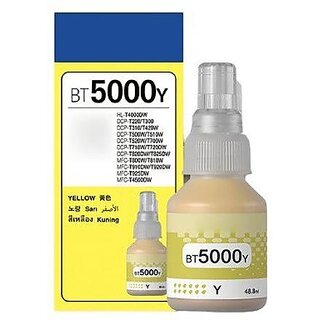                       Realink BT5000Y Compatible Printer For DCP-T300, T500W, T700W MFC-T800W Single Yellow Ink Bottle ()                                              