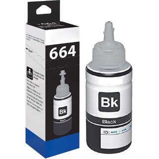                       Realink Cartridge Ink T6641 Black Single Ink Bottle Compatible For L130 L220 L310 L360 L380 L385 Black Ink Cartridge ()                                              
