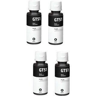                       Realink Cartridge GT51 Bk Ink Bottle Compatible for Gt5810 Gt5811 Gt5820 Gt5821 310 315 Pack Of 4 Black Ink Cartridge ()                                              