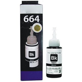                       Realink T6641 Black Single Ink Bottle Compatible For L130 L220 L310 L360 L365 L380 L385 Black Ink Bottle ()                                              