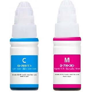                      Realink Ink GI-790 Cyan & Magenta Compatible For G1010 G2000 G2002 G2010 Pack of 2 Cyan Ink Bottle ()                                              