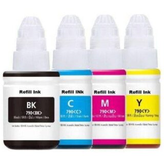                       Realink Cartridge Compatible GI790 Black + Tri Color Combo Pack Ink Bottle ()                                              