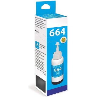                       Realink T6642 Ink Bottle Single Compatible For L130 L220 L310 L360 L365 L380 L385 L405 Cyan Ink Bottle ()                                              
