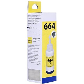                       Realink Cartridge Ink T6644 Ink Compatible For L130 L310 L360 L385 365 L380 L405 L455 Single Yellow Ink Cartridge ()                                              