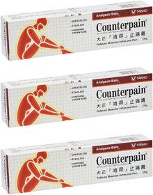 Counterpain Relieves Muscular  Pain Balm Cream - 120g (Pack Of 3)