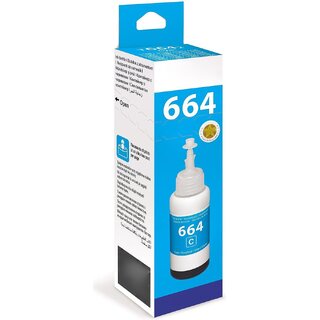                       Realink T6642 Single Ink Bottle Compatible For L130 L220 L310 L360 L365 L380 L385 L405 Cyan Ink Bottle ()                                              