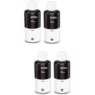                       Realink Cartridge Ink Cartridge GT53XL BK Compatible For Gt5810 Gt5811 Gt5820 5821 Pack Of 4 Black Ink Cartridge ()                                              