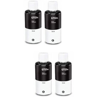                       Realink Cartridge Ink Cartridge GT53XL BK Compatible For Gt5810 Gt5811 Gt5820 Gt5821 Pack Of 4 Black Ink Cartridge ()                                              