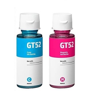                       Realink Cartridge Ink GT52 Cyan + GT52 Magenta Ink Bottle Compatible for Gt5810 Gt5811 Pack Of 2 Cyan Ink Cartridge ()                                              