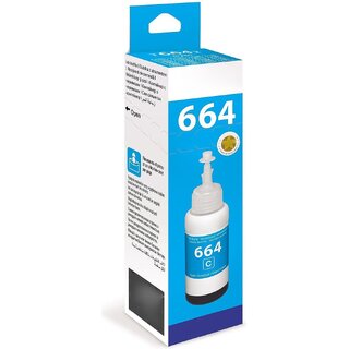                      Realink Cartridge T6642 Ink Bottle Compatible For L130 L220 L310 L360 L365 L380 L385 405 Cyan Ink Cartridge ()                                              