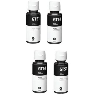                       Realink Cartridge Ink Cartridge GT51 GT52 Ink Pack of 4 Black Ink Cartridge ()                                              