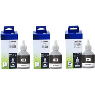                       Realink Cartridge Ink BT6000 Ink Compatible For T300 T500W T700W MFC-800W Pack of 3 Black Ink Cartridge ()                                              