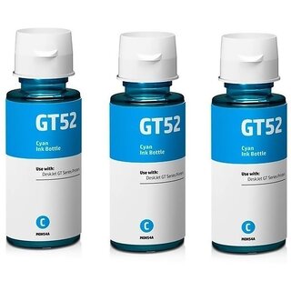                       Realink Cartridge Ink GT51 GT52 C Ink Bottle Compatible for Gt5810 Gt5811 Gt5820 Gt5821 Pack Of 3 Cyan Ink Cartridge ()                                              