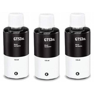                       Realink Cartridge Ink GT53XL BK Compatible For Gt5810 Gt5811 Gt5820 Gt5821 310 Pack Of 3 Black Ink Cartridge ()                                              