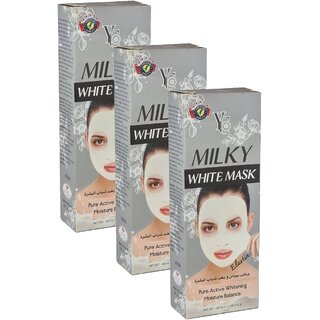                       YC Milky Whitening Moisture Balance Mask - Pack Of 3 (100ml)                                              