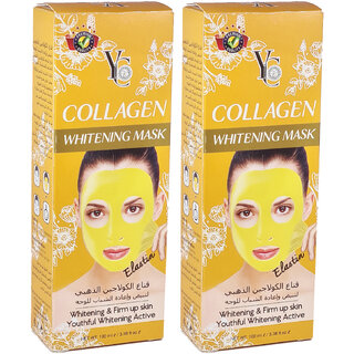                       YC Collagen Whitening  Firm Up Peel Off Mask - 100ml (Pack Of 2)                                              