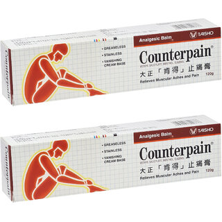 Counterpain Relieves Muscular  Pain Balm Cream - 120g (Pack Of 2)