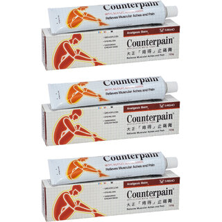                       Counterpain Relieves Muscular  Pain Balm - Pack Of 3 (120g)                                              