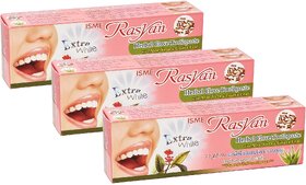 ISME Rasyan Herbal Extra White Toothpaste - Pack Of 3 (100g)