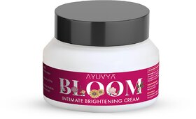 Bloom dark intimate brightening bikini area inner thighs hips and calms cream (50 g)