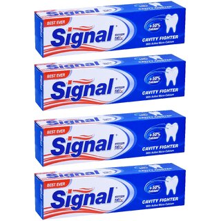 Signal Cavity Fighter Toothpaste - 100ml (Pack Of 4) Signal Cavity Fighter Toothpaste - 100ml (Pack Of 4)