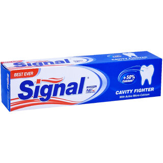 Signal Cavity Fighter Micro-Calcium And Fluoride Toothpaste - 100ml Signal Cavity Fighter Micro-Calcium And Fluoride Toothpaste - 100ml