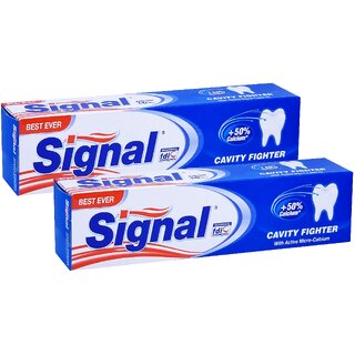 Signal Cavity Fighter Refresh Toothpaste - Pack Of 2 (100ml) Signal Cavity Fighter Refresh Toothpaste - Pack Of 2 (100ml)