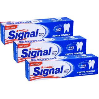 Signal Cavity Fighter Refresh Toothpaste - Pack Of 3 (100ml) Signal Cavity Fighter Refresh Toothpaste - Pack Of 3 (100ml)