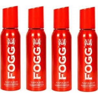 Fogg Napolean body spray deodorant for men long lasting no gas deo pack of 4 Deodorant Spray - for Men (480 ml, Pack of 4)