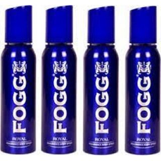 Fogg Royal body spray deodorant for men long lasting no gas deo pack of 4 Deodorant Spray - for Men (480 ml, Pack of 4)