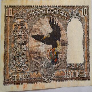 10 RS BLACK  NOTE SIGNED BY I.J.PATEL