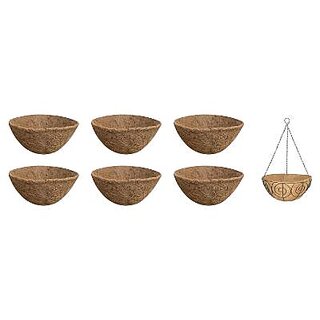                       GARDEN DECO Coir Liner for 14 Inch Round Hanging Basket (Set of 6 PCS)                                              
